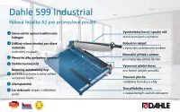 Páková rezačka Dahle 599, špec. nôž, 700 mm, 3,5 mm, A2