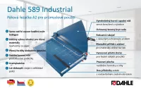 Páková rezačka Dahle 589, špec. nôž, 700 mm, 3,5 mm, A2