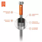 Hadica Merabell Aqua G3/8"-M10x1, dlhý závit, 70 cm
