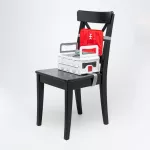 Detská skladacia sedačka na stoličku Nikidom Flat Pack, červená