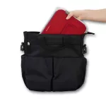 Detská skladacia sedačka na stoličku Nikidom Flat Pack, červená