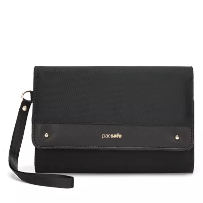 Peňaženka Pacsafe RFIDSAFE CLUTCH Black