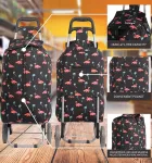 Nákupná taška na kolieskach HOPPA ST-375 - flamingo