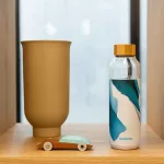 Sklenená fľaša na vodu Flow 660 ml, Quokka, iceberg