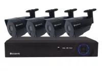 Kamerový set Securia Pro NVR4CHV3-B IP, 3Mpx, 4 kamery, PoE NVR, čierna