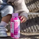 Detská termofľaša Solid, 330 ml, Quokka, pink bricks