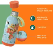 Detská termofľaša Solid, 330 ml, Quokka, pink bricks