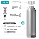 Detská termofľaša Solid, 330 ml, Quokka, pink bricks