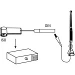 Hama antenna Adapter Plug ISO 90° - Antenna Socket DIN